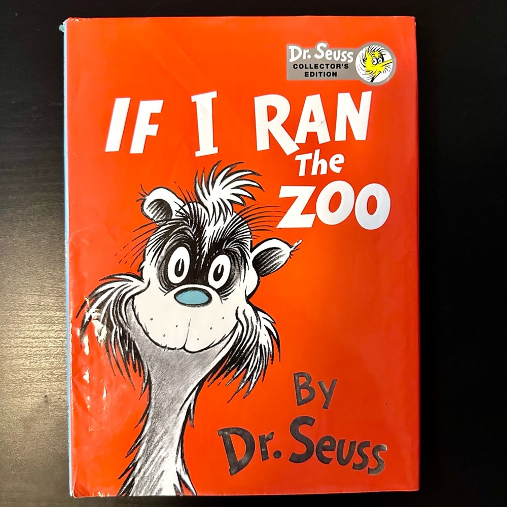 Large Print 8 x 11 If I Ran the Zoo Dr Seuss Hardcover Book